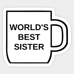 World's Best Sister Sticker